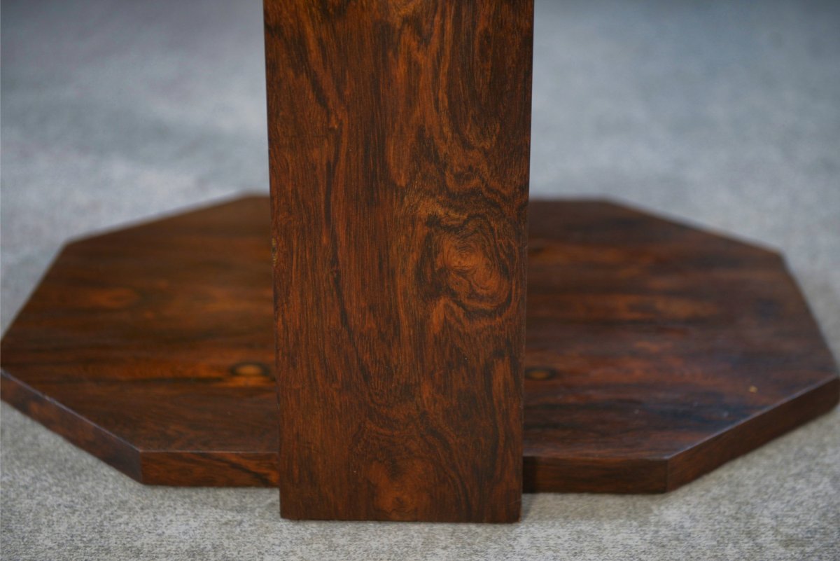Art Deco Side Table In Rosewood Veneer In The Style Of Eugène Printz, 1930s-photo-4