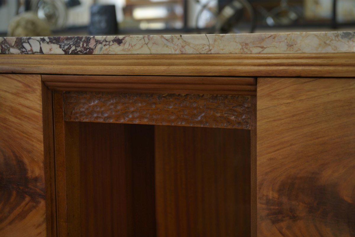 Art Deco Walnut Buffet, 1930s-photo-3