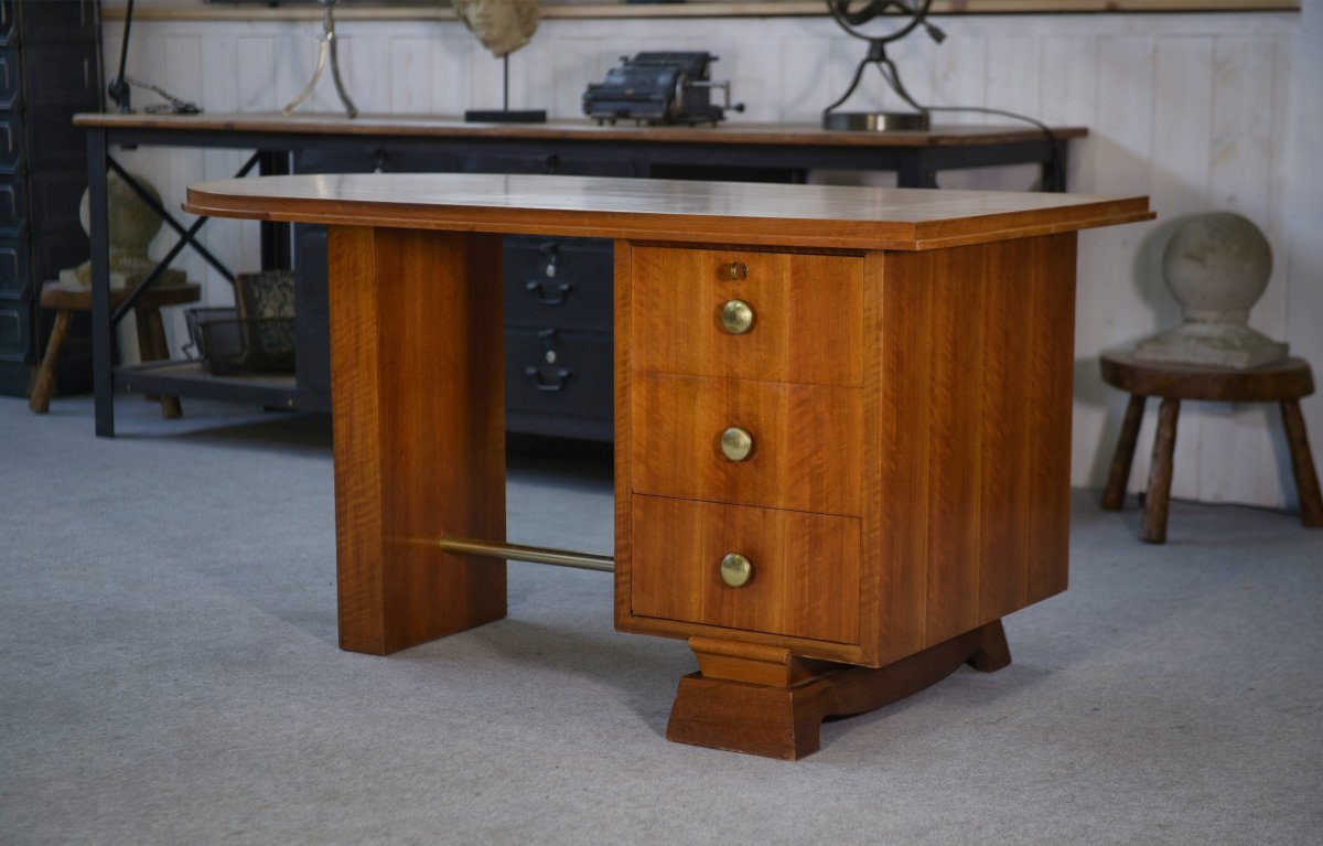 Art Deco Desk With Drawers, 1930s-photo-6