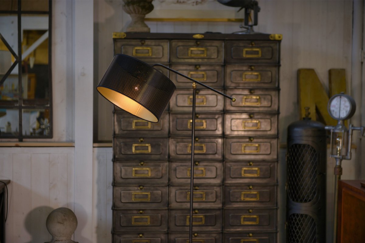 Lampadaire dans le goût de Jean Royère 1940's-photo-3