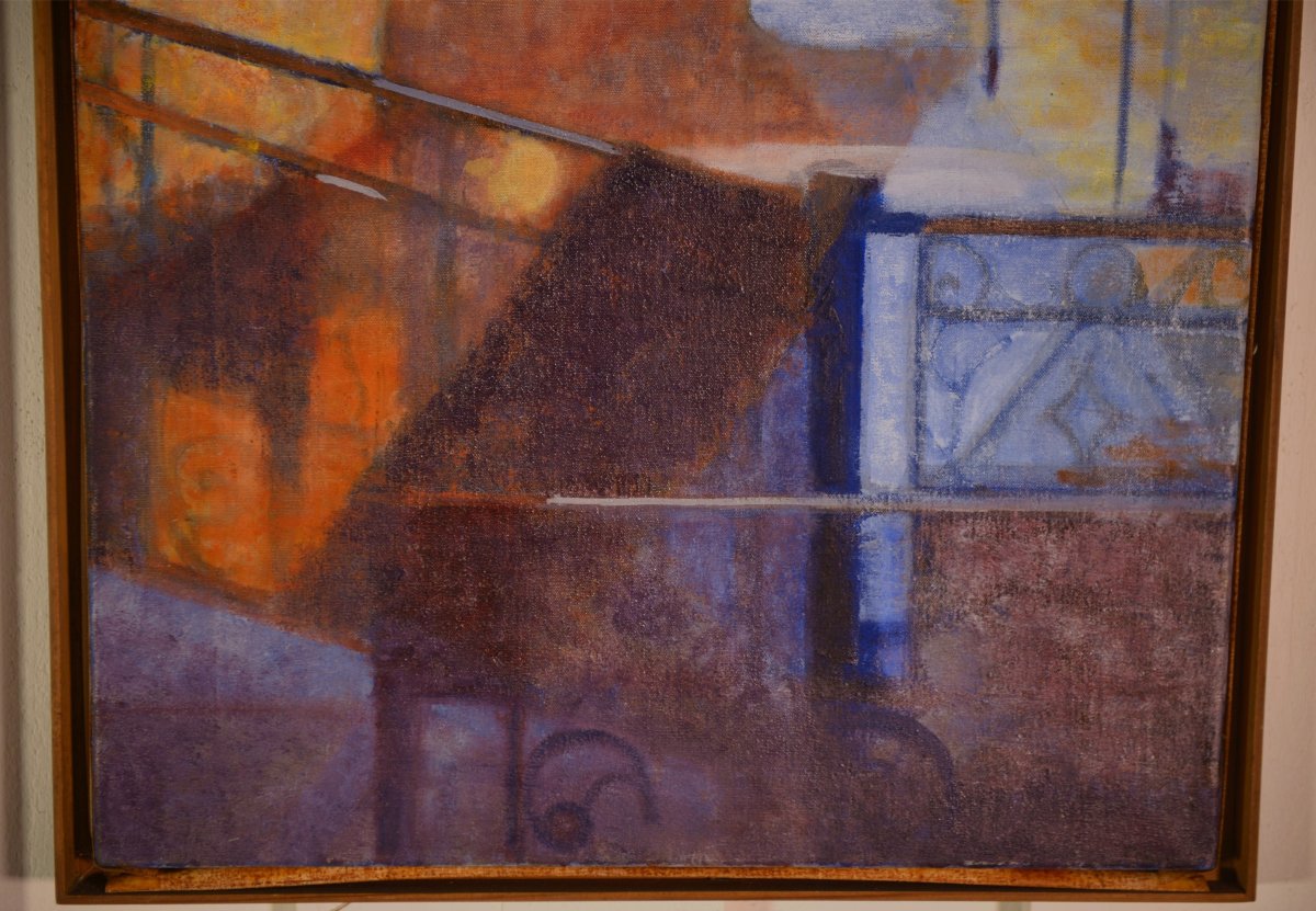 Tableau "Venise" abstrait par Monique Breton-Prouté Dite Pehem-photo-2