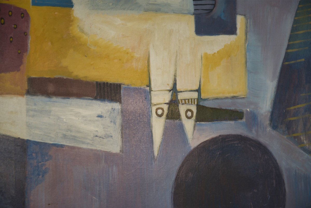 Tableau/grande toile abstrait 1969-photo-3