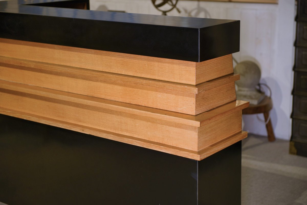 Bar/comptoir moderniste dans le goût de Jean Prouvé 1940's-photo-6