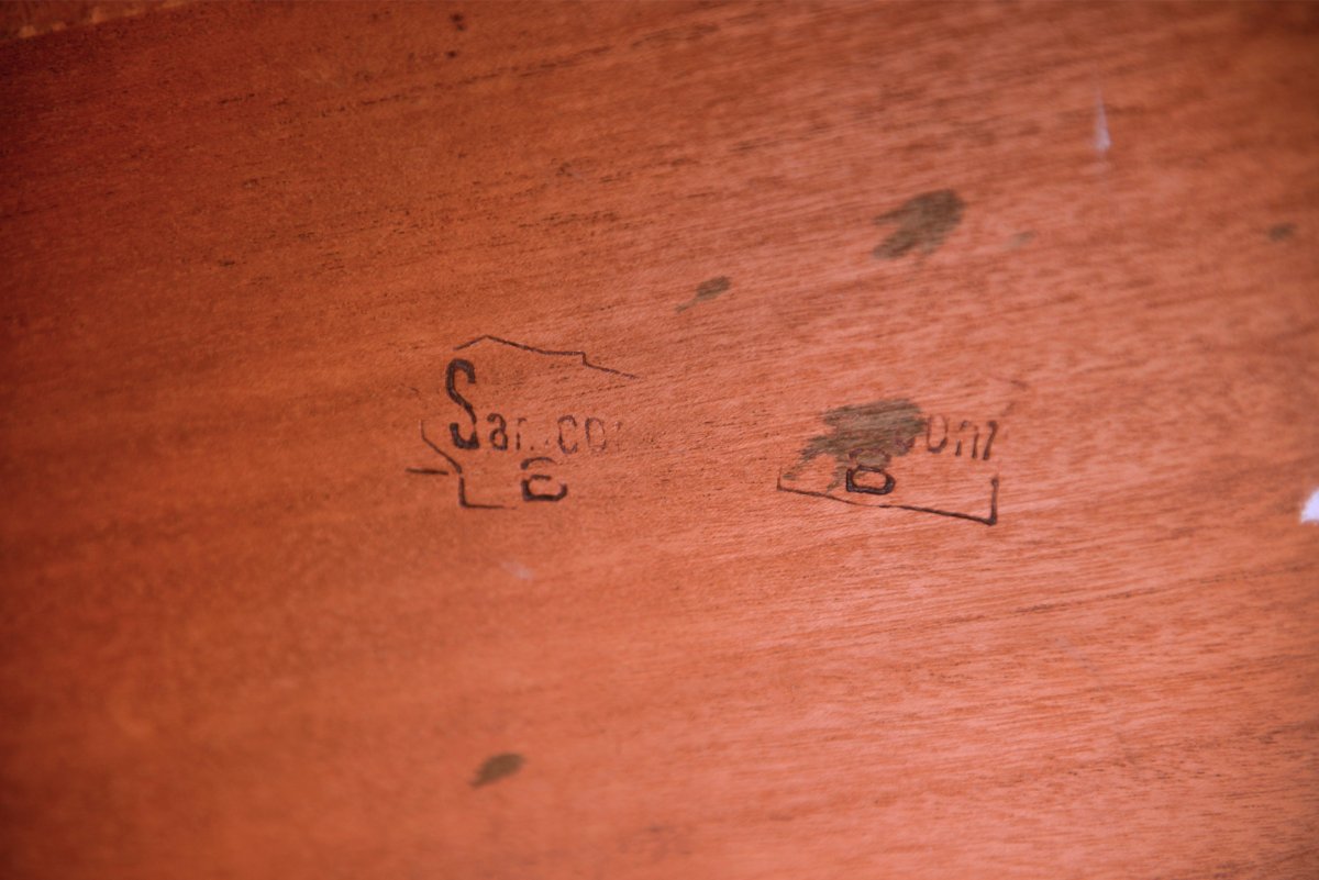 Bureau scandinave en teck édité par Samcom Danemark 1960's-photo-3