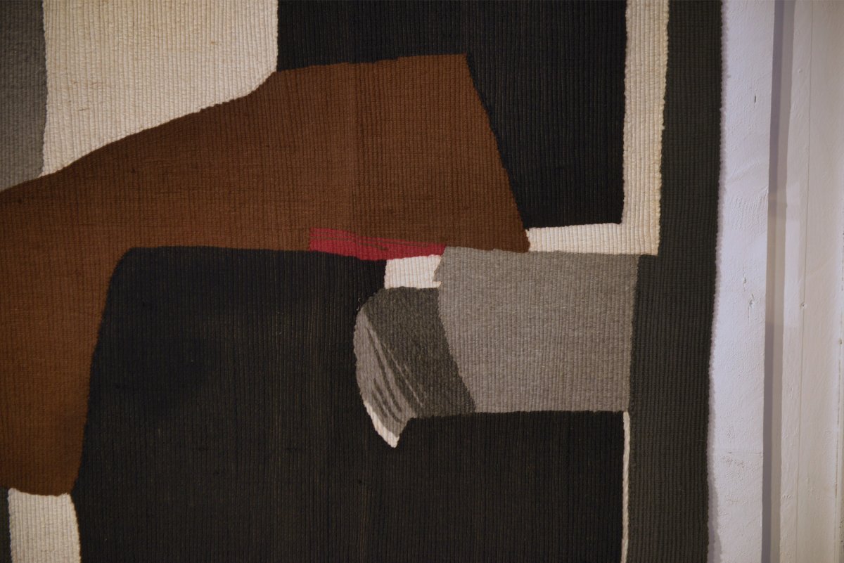 Tapisserie (art mural) par Pierre Chevalley pour Suzy Langlois Paris 1970's-photo-6