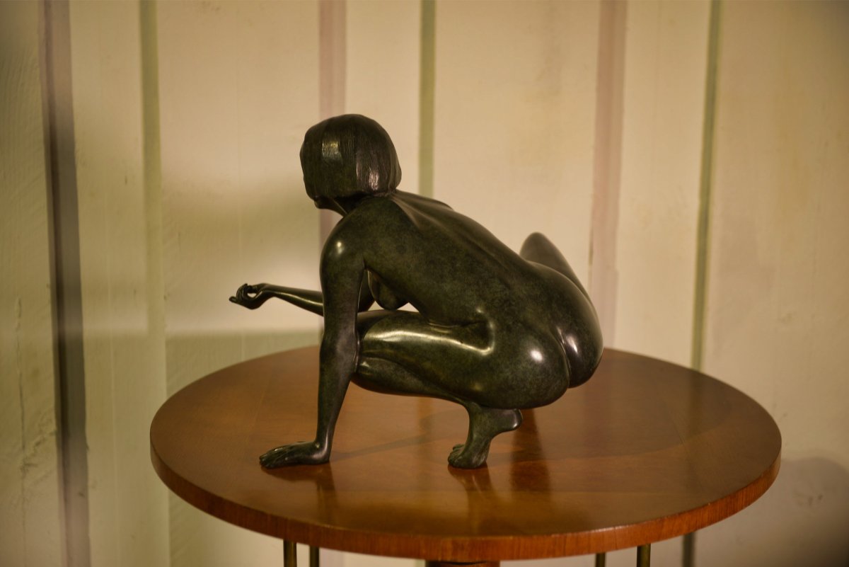 Bronze Sculpture Of A Woman By Norbert Treca, Contemporary Art-photo-6