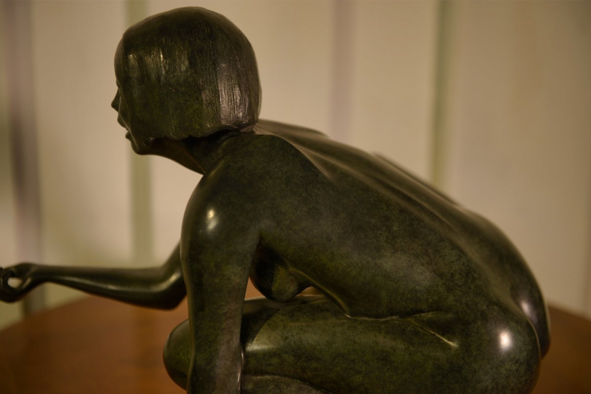 Bronze Sculpture Of A Woman By Norbert Treca, Contemporary Art-photo-7