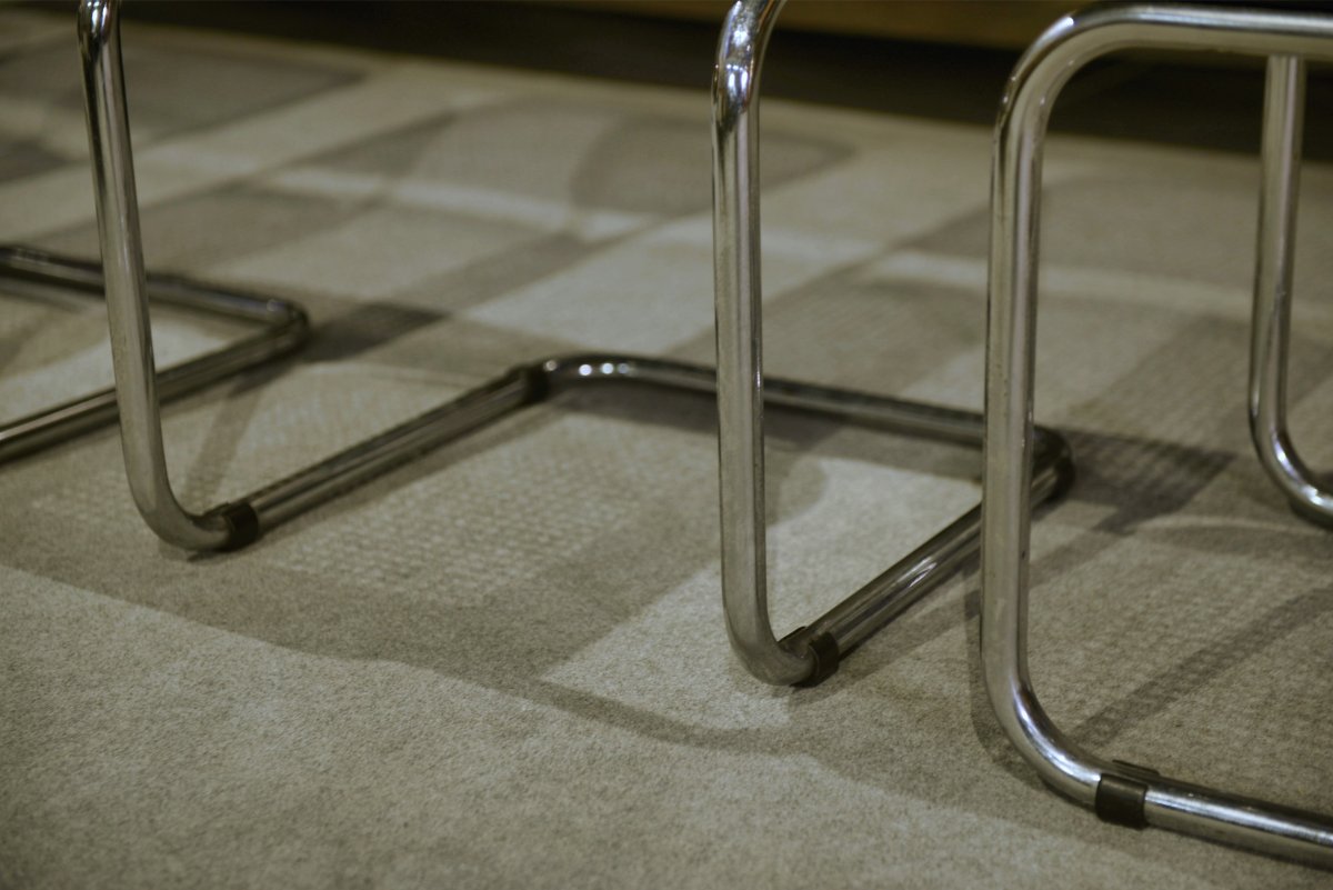 Set Of 6 Cesca B32 Chairs By Marcel Breuer 1970's-photo-5