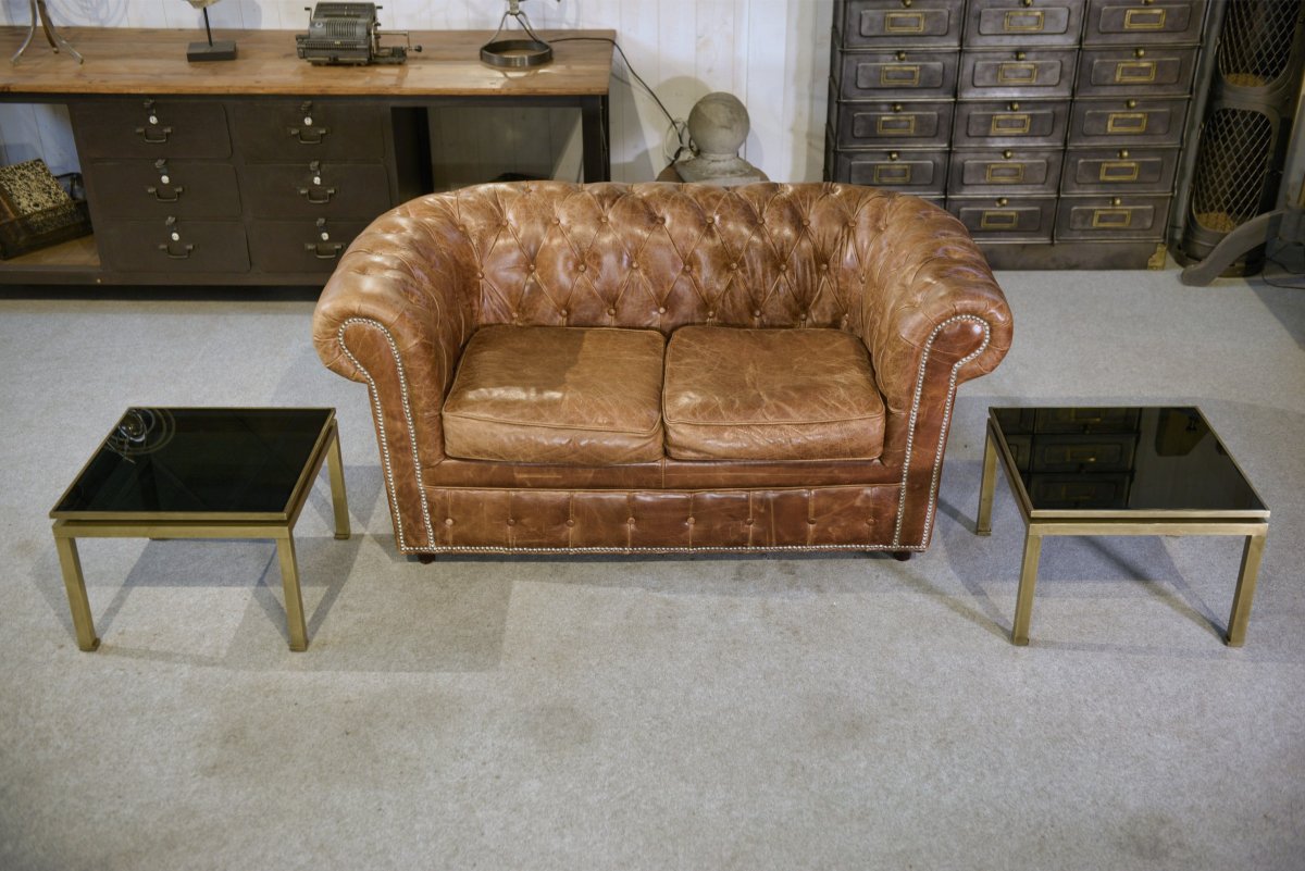Pair Of Guy Lefevre Coffee Tables, 1960s-photo-3