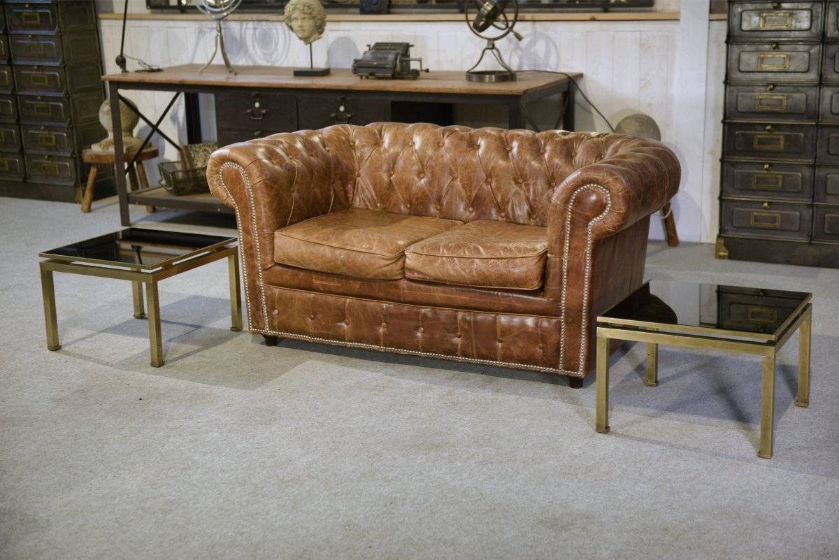 Pair Of Guy Lefevre Coffee Tables, 1960s-photo-3