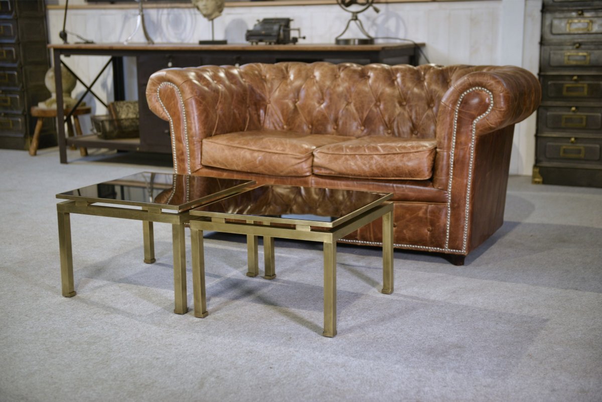 Pair Of Guy Lefevre Coffee Tables, 1960s-photo-4