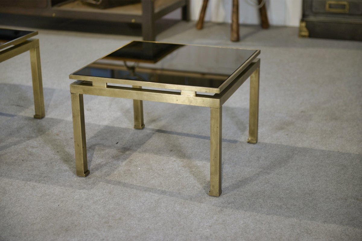 Pair Of Guy Lefevre Coffee Tables, 1960s-photo-6