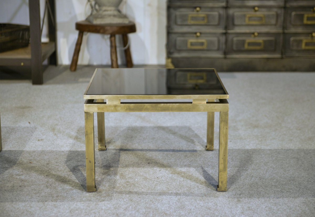 Pair Of Guy Lefevre Coffee Tables, 1960s-photo-8