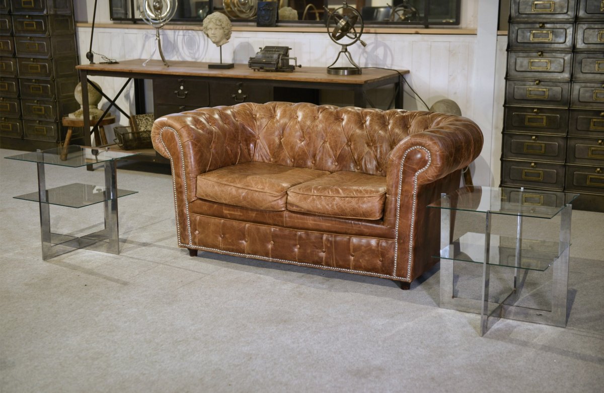 Paire de tables basses design 1950's-photo-4