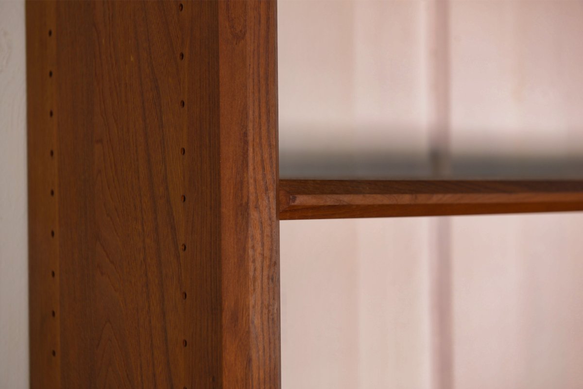 Etagère en orme massif moderniste par Pierre Chapo édité par la manufacture de Seltz 1950's-photo-5