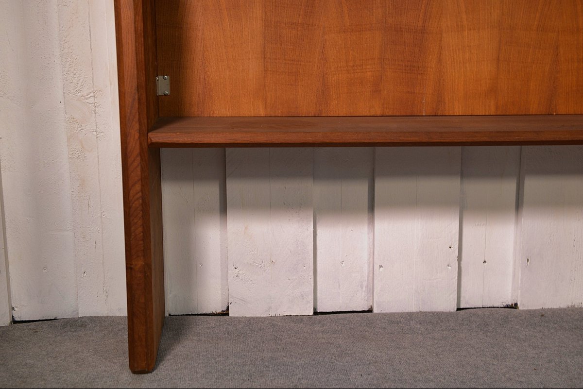 Etagère en orme massif moderniste par Pierre Chapo édité par la manufacture de Seltz 1950's-photo-6