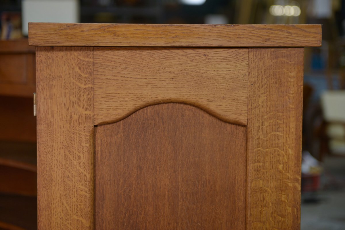 1950s Curved Oak Counter/bar-photo-1