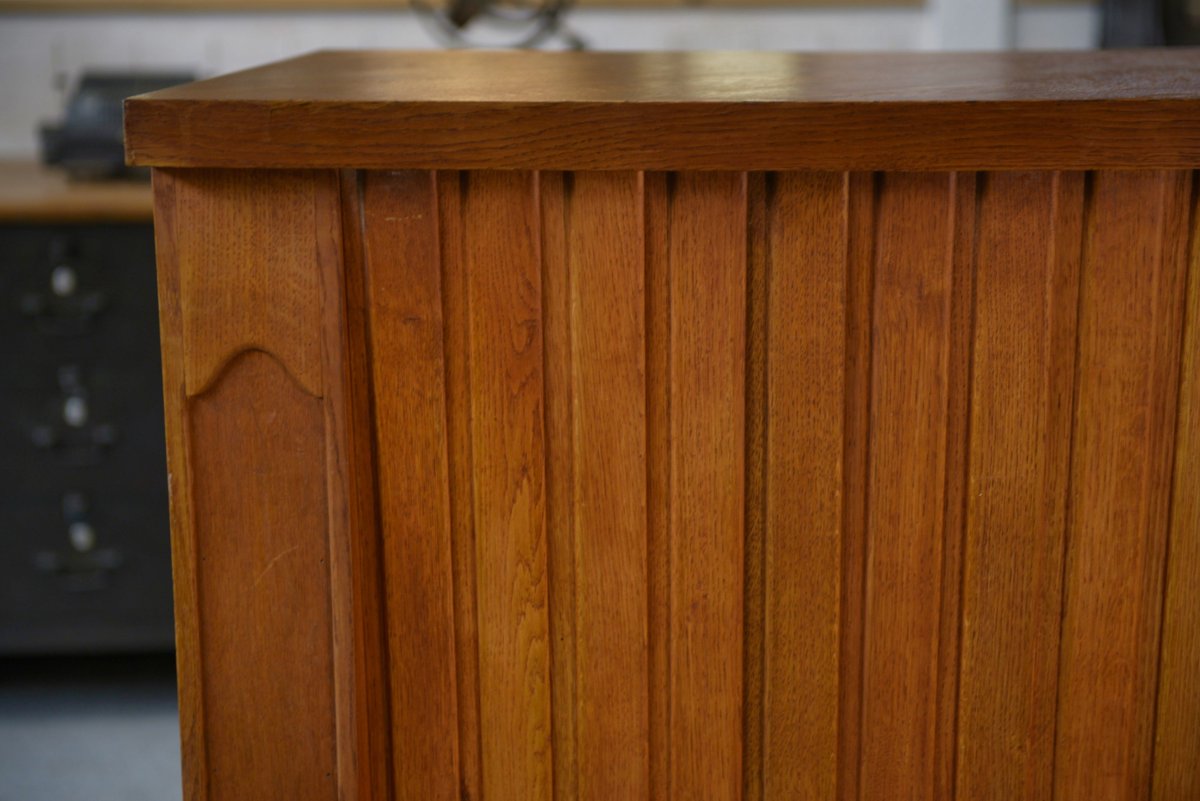 1950s Curved Oak Counter/bar-photo-6