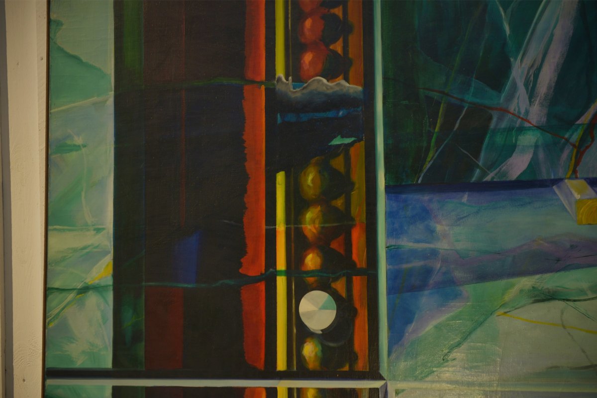 Impressive Oil On Canvas By Roberto Platé "framed Studio Corner" 1970s-photo-3