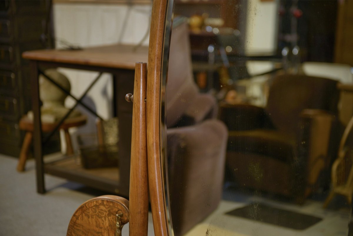 Miroir psyché Art Déco par Octave Dupont 1930's-photo-2