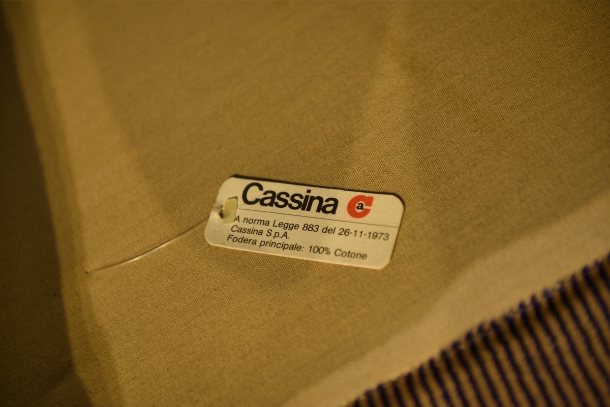 Maralunga 3-seater Sofa And Two Armchairs By Vico Magistretti For Cassina-photo-3