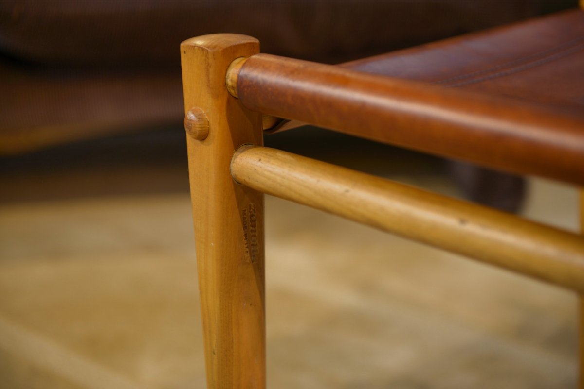 Paire de chaises modèle "Oasis" par Gian Franco Legler pour Zanotta 1960's-photo-6