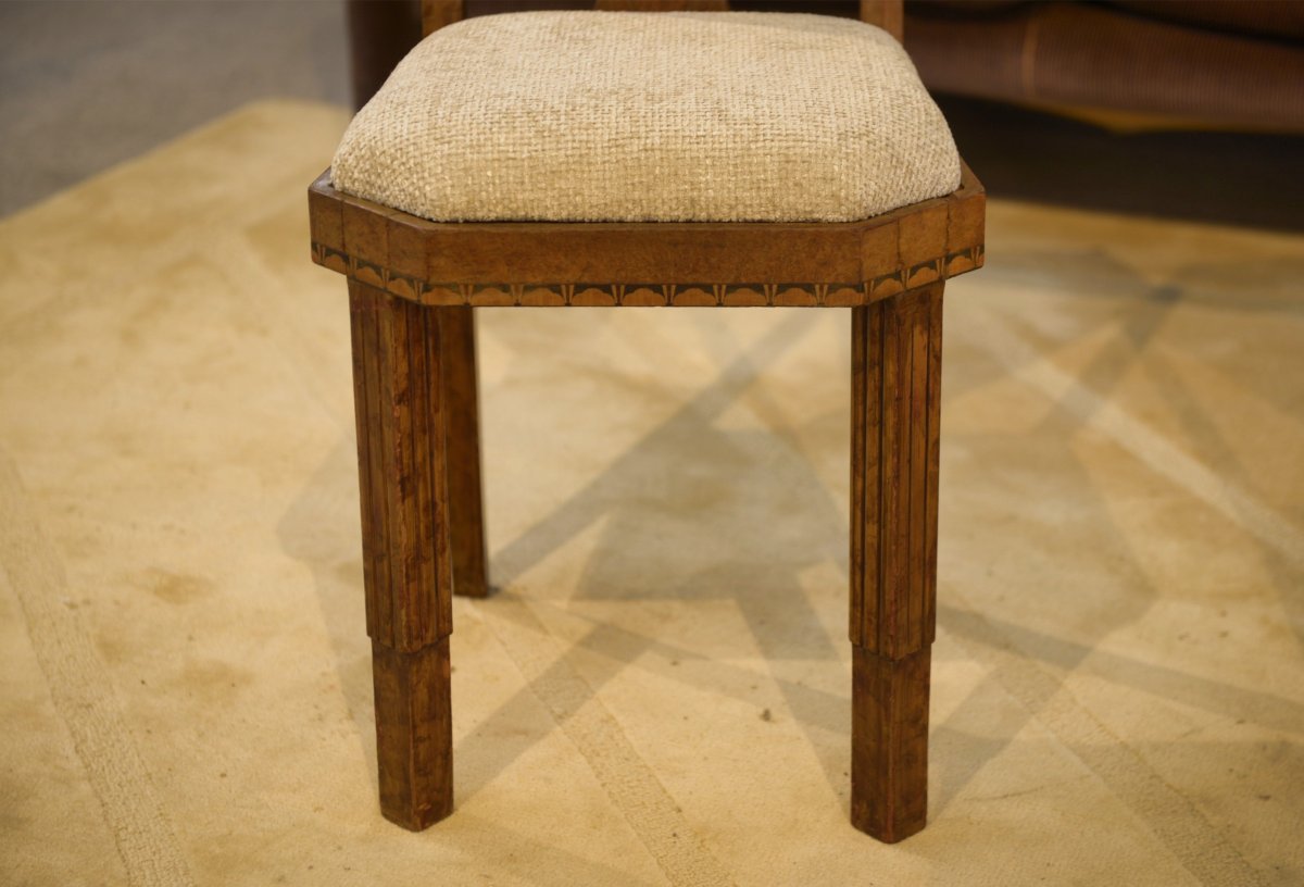 Pair Of Art Deco Chairs Attributed To Baptistin Spade 1930's-photo-1