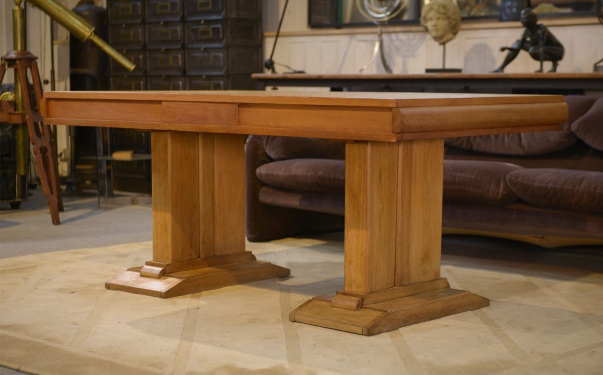 Table en chêne 1940's-photo-2