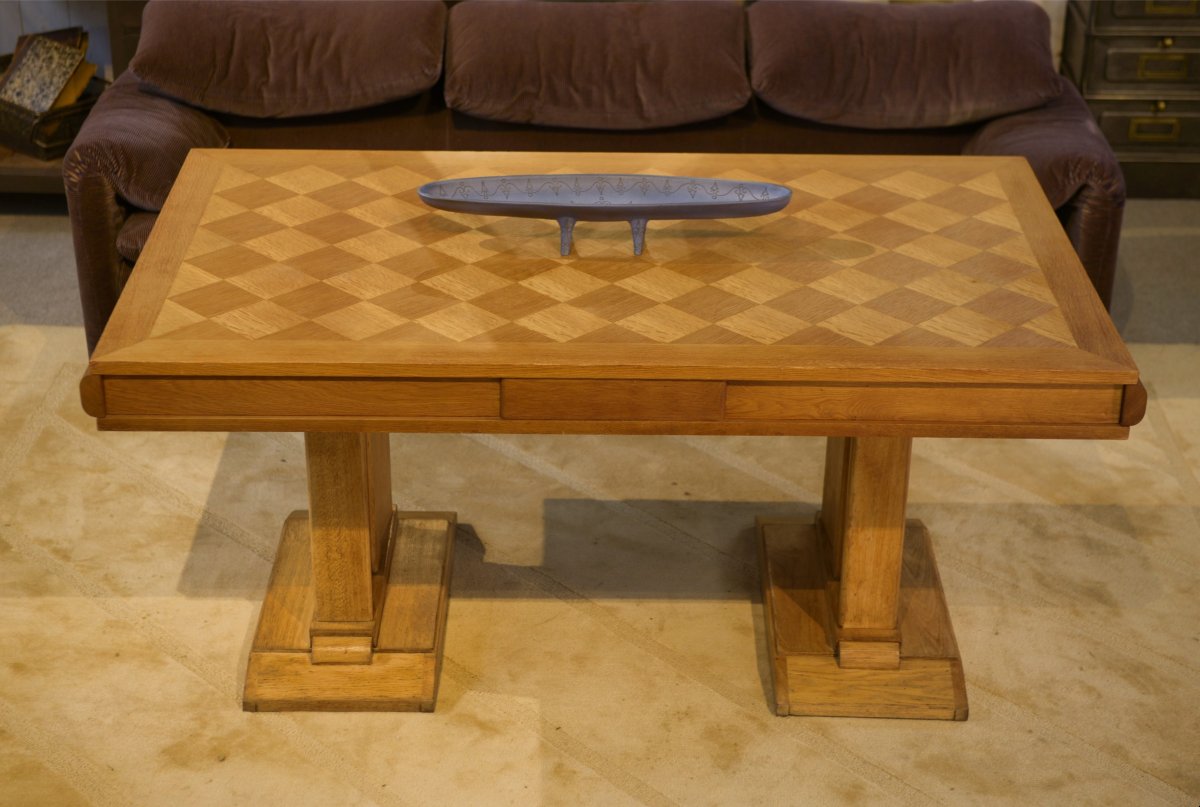 Table en chêne 1940's-photo-4