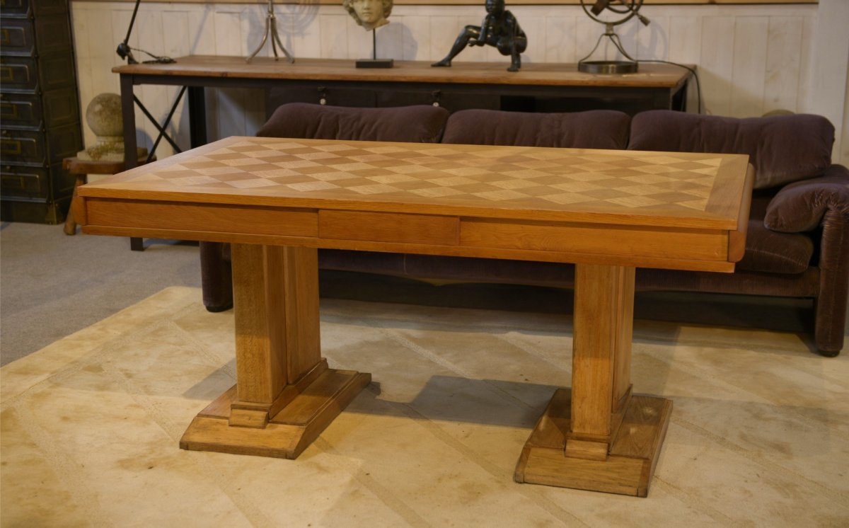 Table en chêne 1940's-photo-1