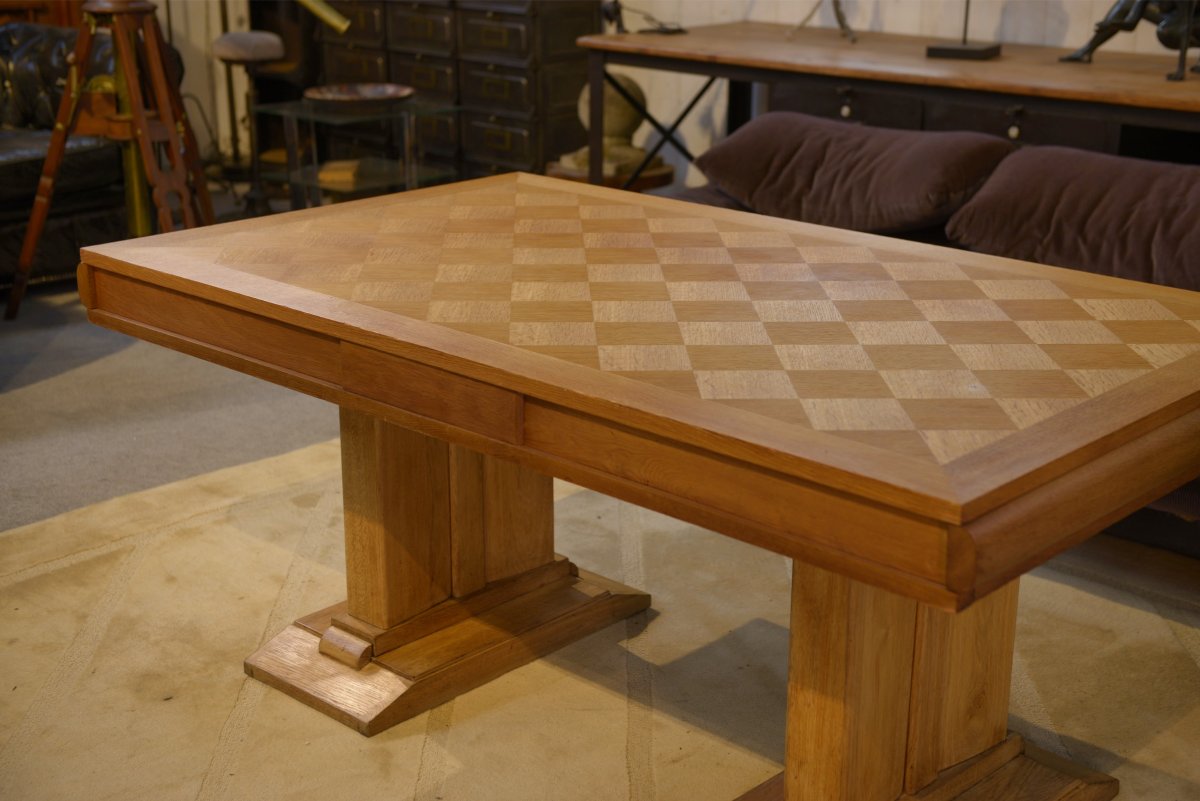 Table en chêne 1940's-photo-2