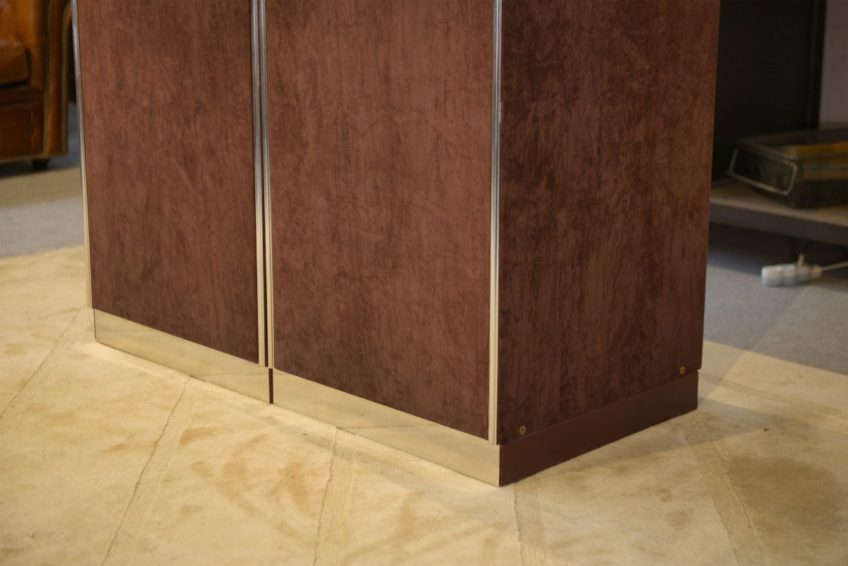 Paire d'armoires par Guido Faleschini éditées par Mariani pour Hermès 1970's-photo-1