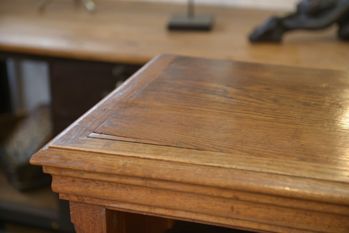Pair Of Solid Oak Bookcases 1920's-photo-6