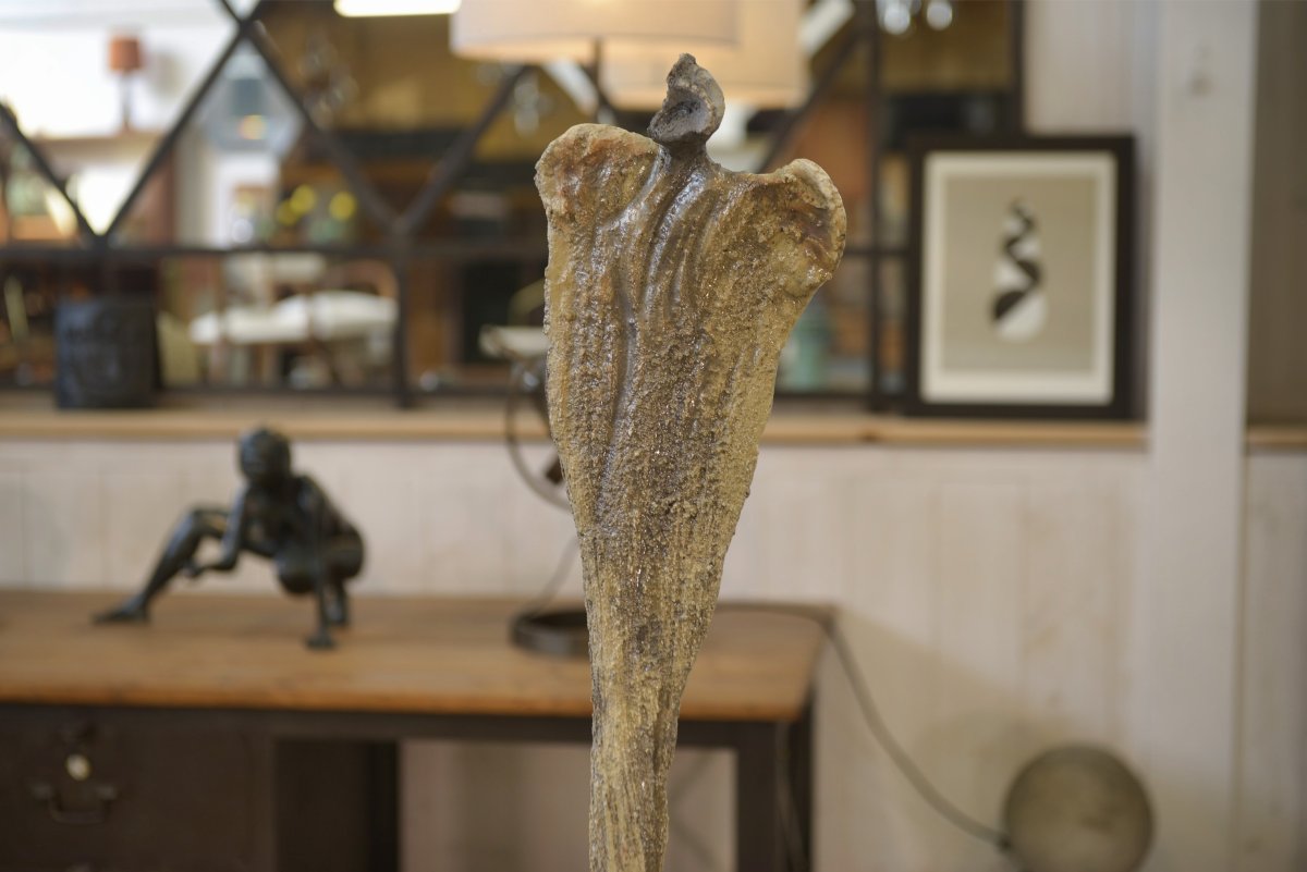 Statue/totem en Raku abstrait 1960's-photo-2