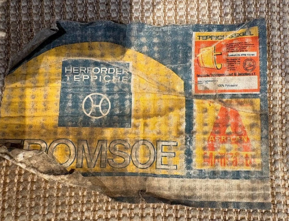 Rug Published By Herforder Teppiche Design Pop Art 1970's-photo-3