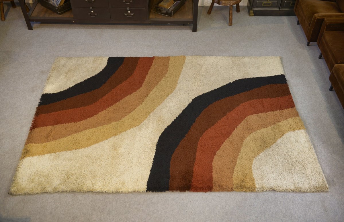 Rug Published By Herforder Teppiche Design Pop Art 1970's
