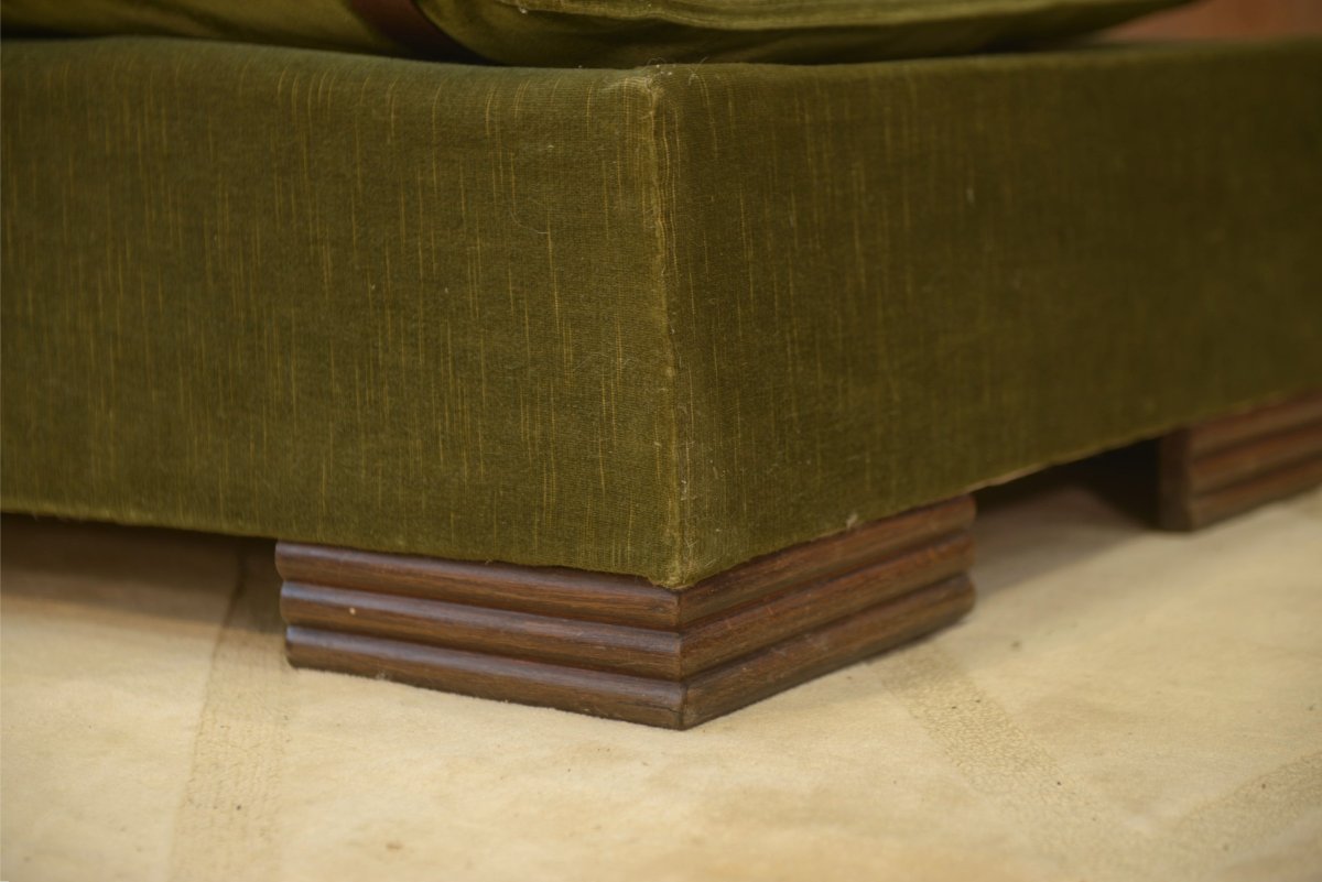 Sofa/daybed In The Style Of Eugène Printz, 1940s-photo-3