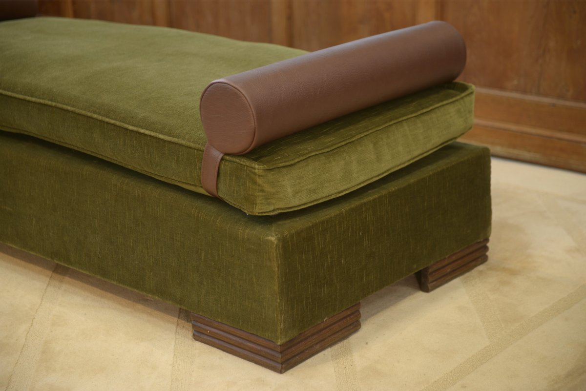 Sofa/daybed In The Style Of Eugène Printz, 1940s-photo-2