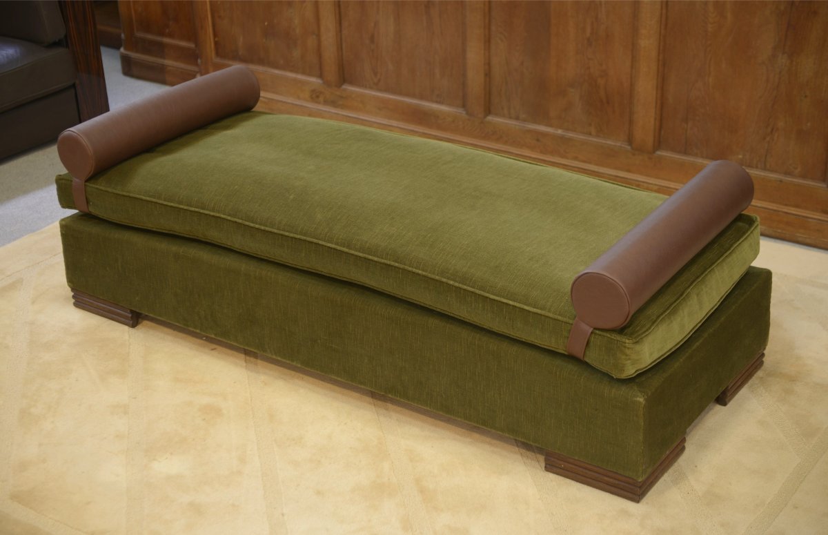 Sofa/daybed In The Style Of Eugène Printz, 1940s-photo-7