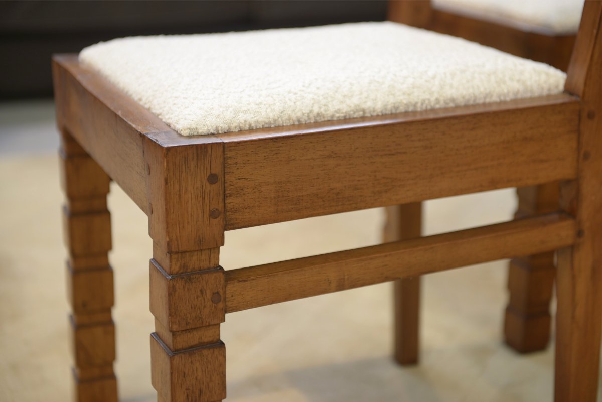 Set Of 6 1960s Brutalist Chairs-photo-2