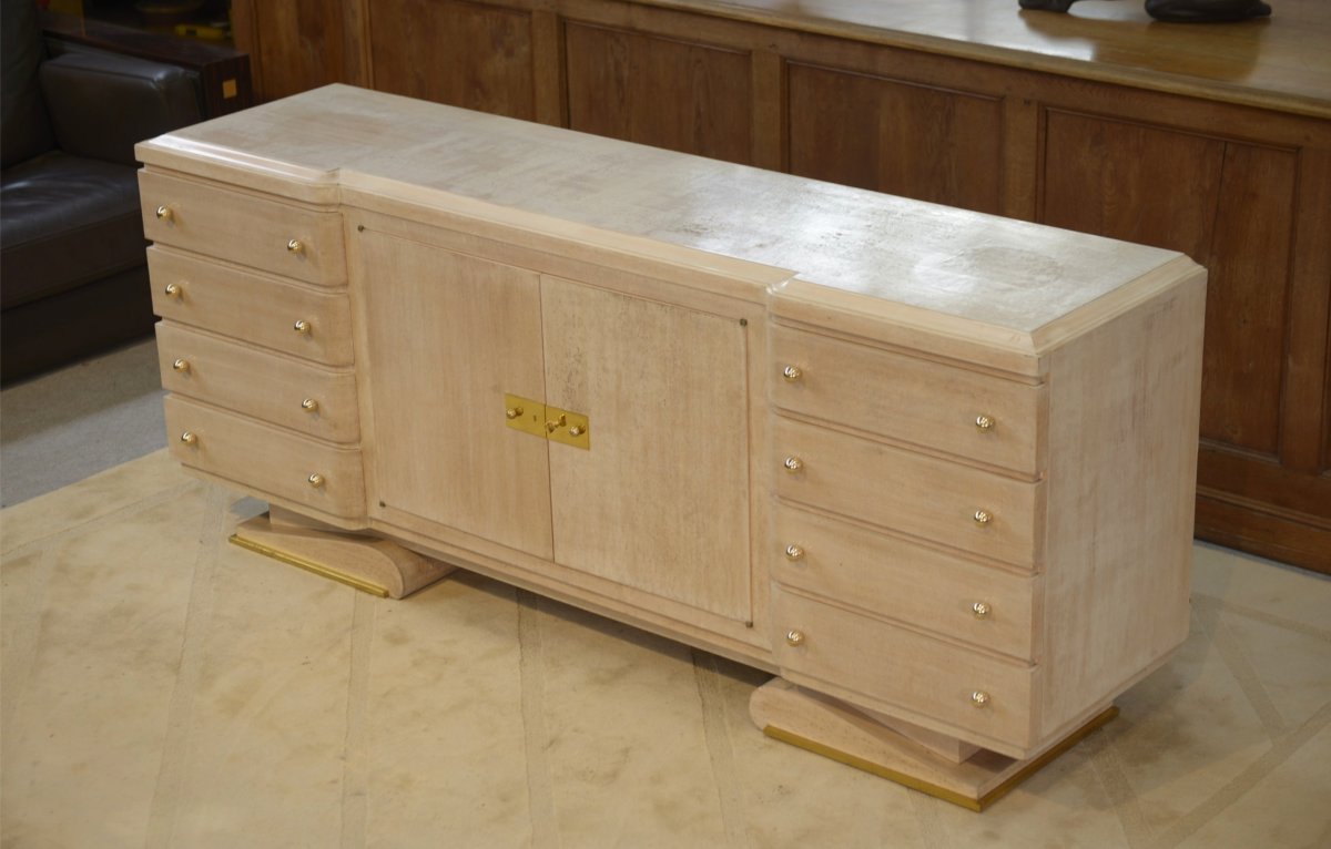 Modernist Art Deco Sideboard Designed By Pechon (mof 1941) For Interior Designer Pebreuil-photo-1
