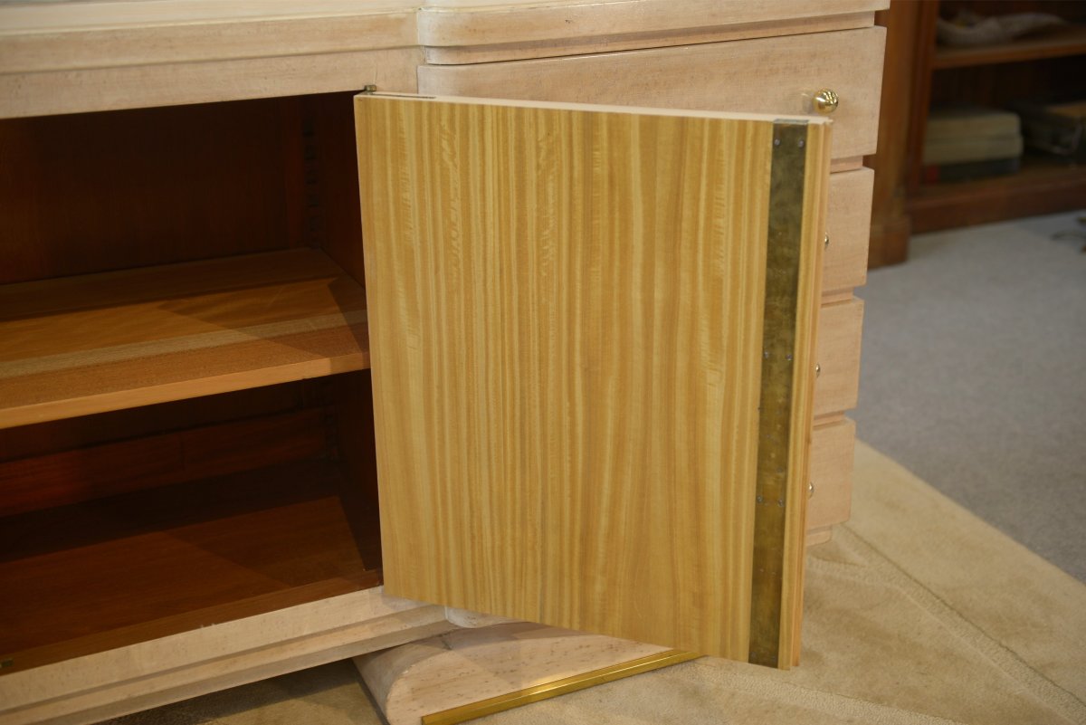 Modernist Art Deco Sideboard Designed By Pechon (mof 1941) For Interior Designer Pebreuil-photo-2
