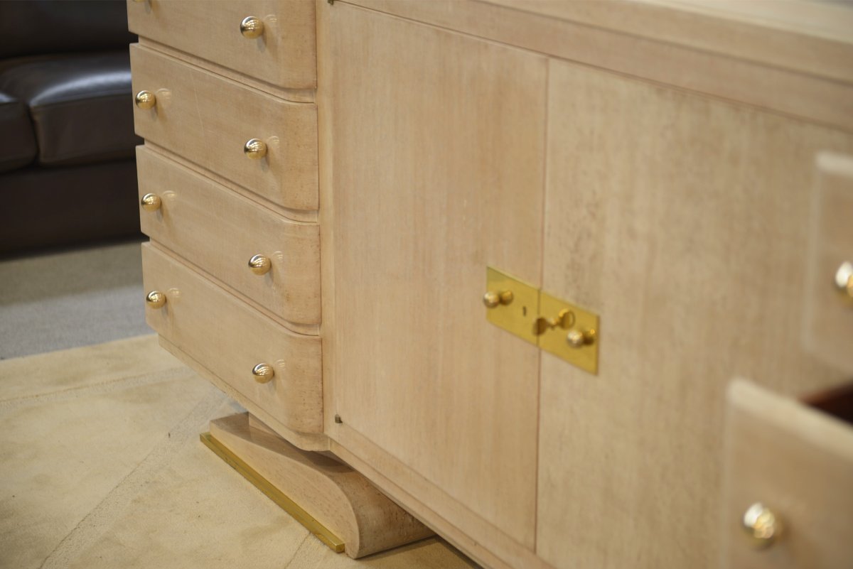 Modernist Art Deco Sideboard Designed By Pechon (mof 1941) For Interior Designer Pebreuil-photo-8