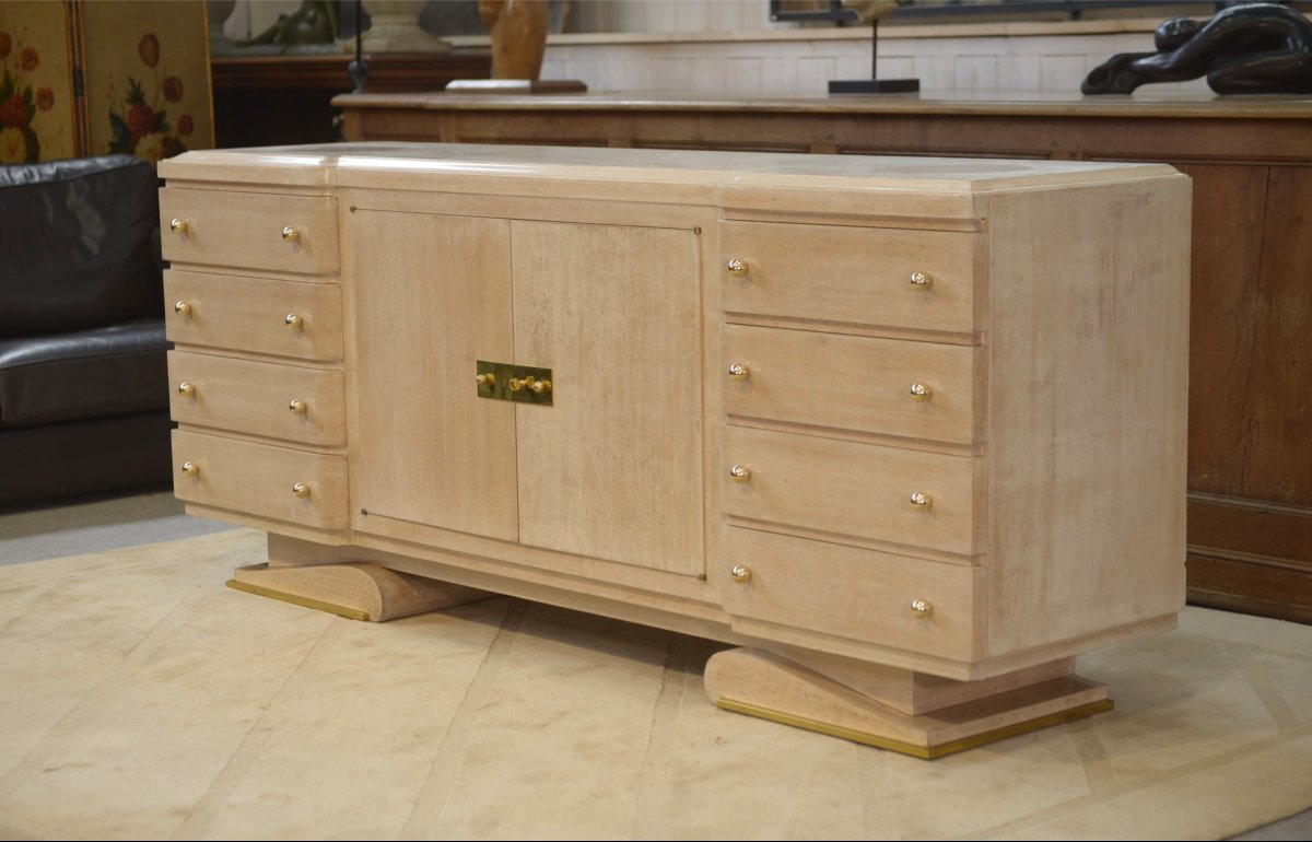 Modernist Art Deco Sideboard Designed By Pechon (mof 1941) For Interior Designer Pebreuil