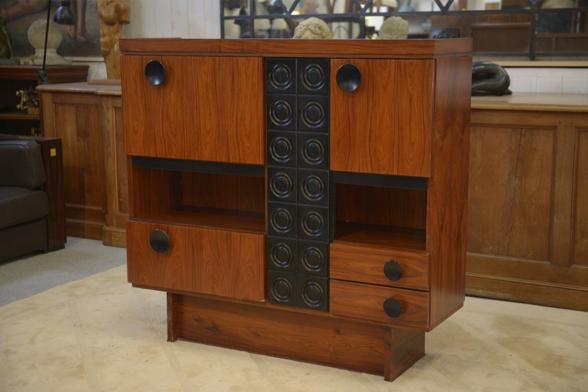 De Coene Brutalist Cabinet/bar, 1970s-photo-4