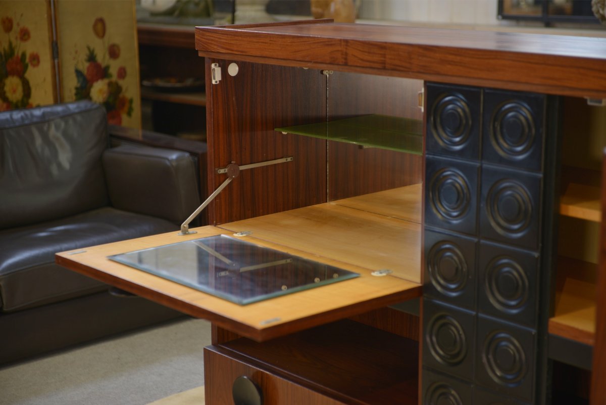 De Coene Brutalist Cabinet/bar, 1970s-photo-4