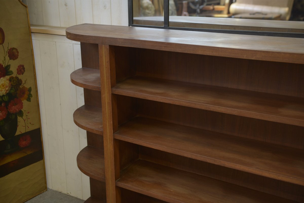 Mahogany Bookcase And Shelf, English Style, Circa 1900 – From The Montgolfier Family Collection-photo-2
