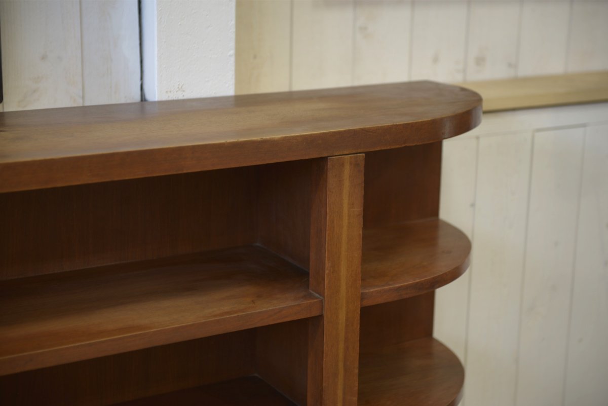 Mahogany Bookcase And Shelf, English Style, Circa 1900 – From The Montgolfier Family Collection-photo-5