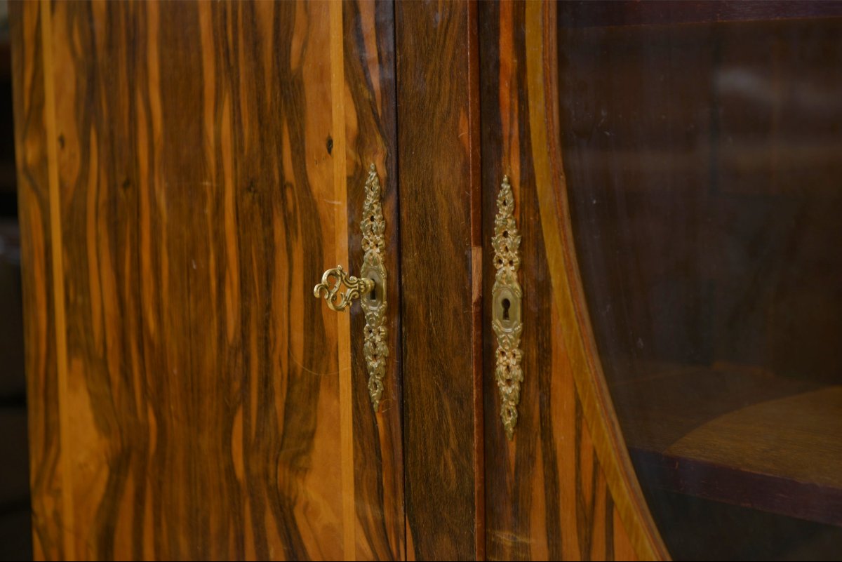 Neoclassical Art Deco Cabinet In Ebony Veneer, 1930s-photo-4