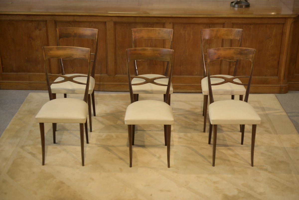Set Of 6 Chairs By Sedie Friuli For Consorzio, Italy, 1960s-photo-2